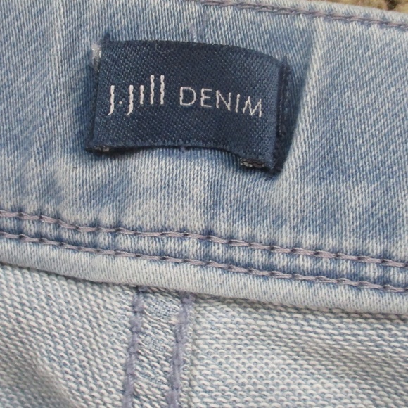 J. Jill Jeans Women's Medium Light Wash Slim Leg Ankle Pull On‎ Stretch Denim - Picture 5 of 8